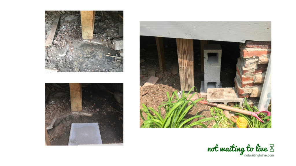 How To Raise And Level A Sinking Front Porch Not Waiting To Live
