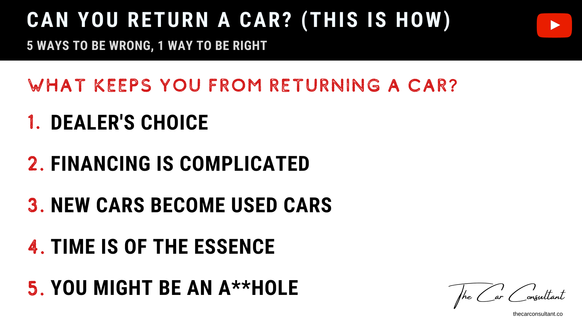 Can You Return a Car? (This Is How) not waiting to live